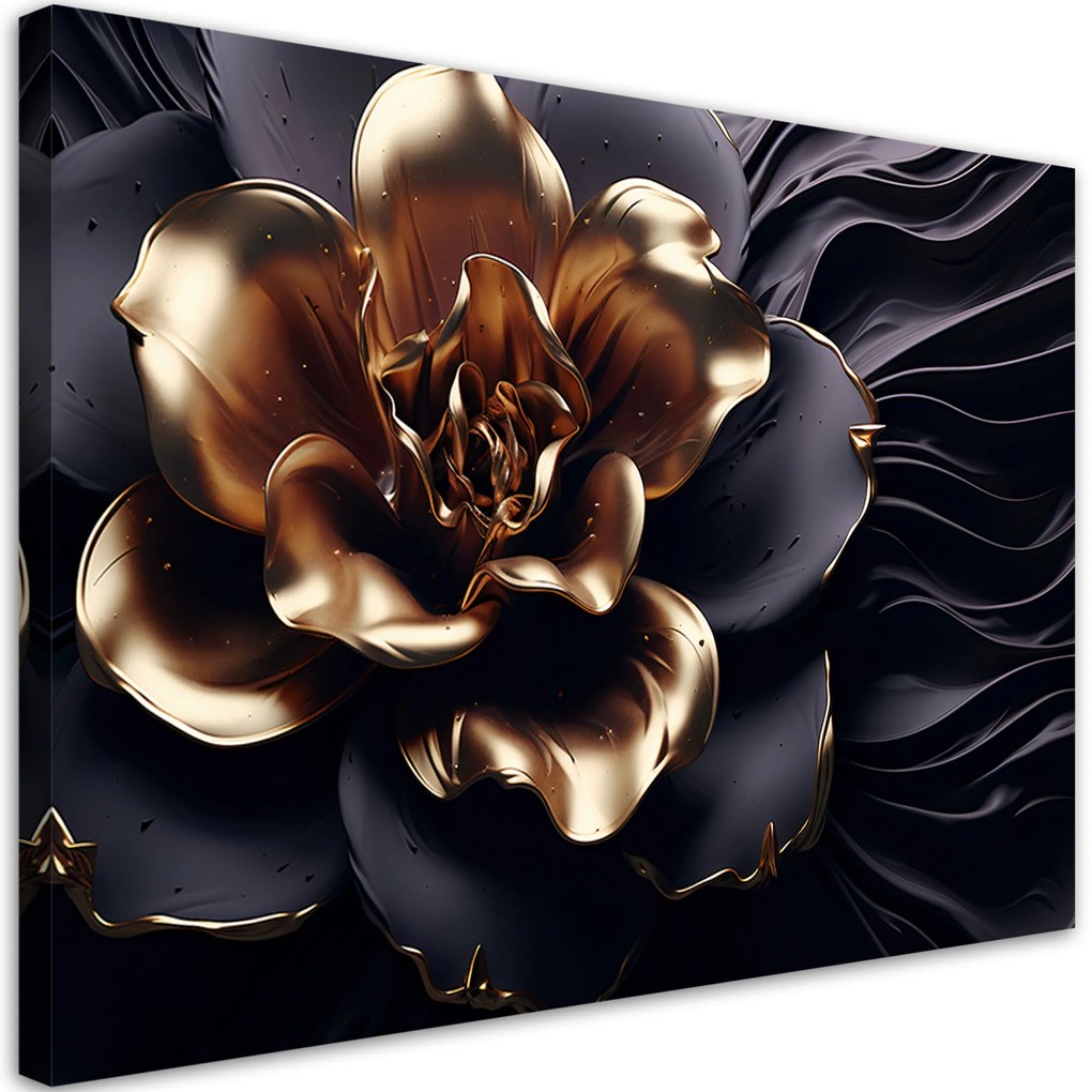 Gario Obraz na plátne Zlatý kvet Rozmery: 60 x 40 cm