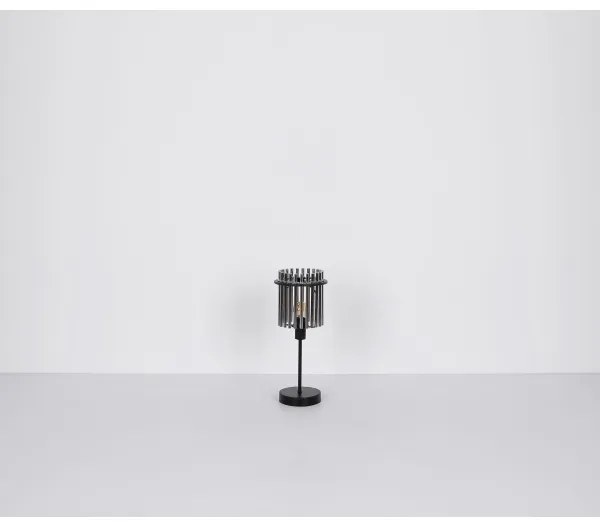 Globo 15698T - Stolná lampa GORLEY 1xE14/40W/230V pr. 15 cm čierna