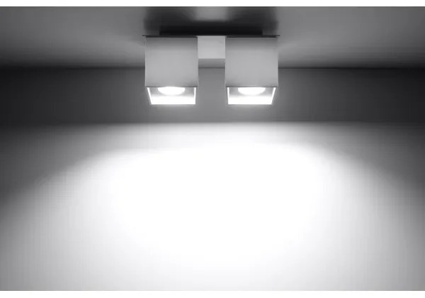 Sollux SL.0065 - Bodové svietidlo QUAD 2 2xGU10/40W/230V biela
