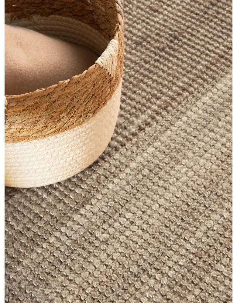 Jutový okrúhly koberec taupe ø 160 cm Bouclé Jaipur – Hanse Home