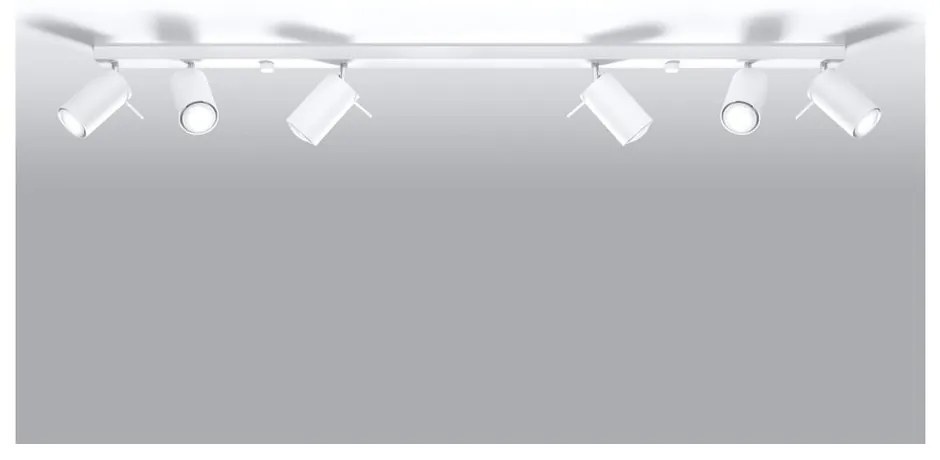 Biele stropné svietidlo Sollux Etna 6L