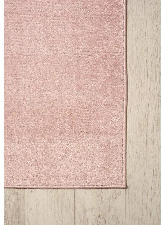 DECOREUM  Koberec ružový SPRING P113A 33376B 80x200 cm