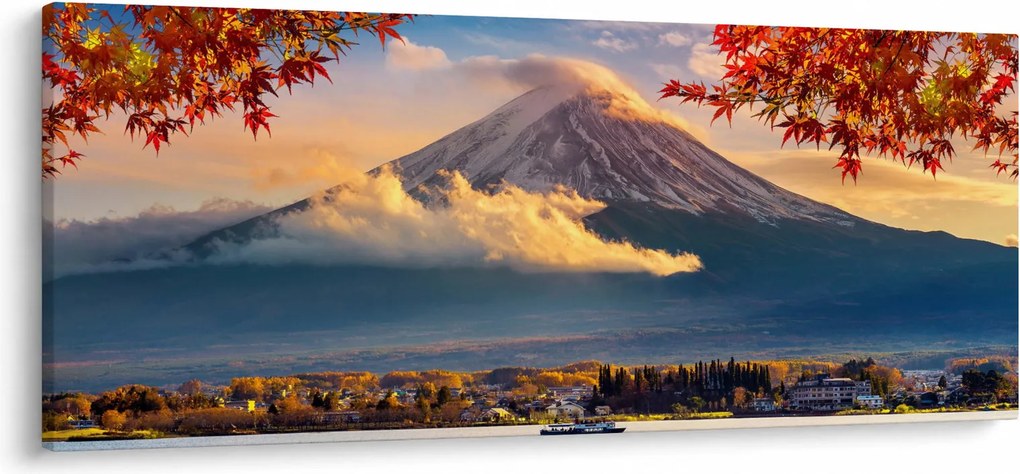 Obraz - Japonsko, Hora Fudži (120x50 cm)