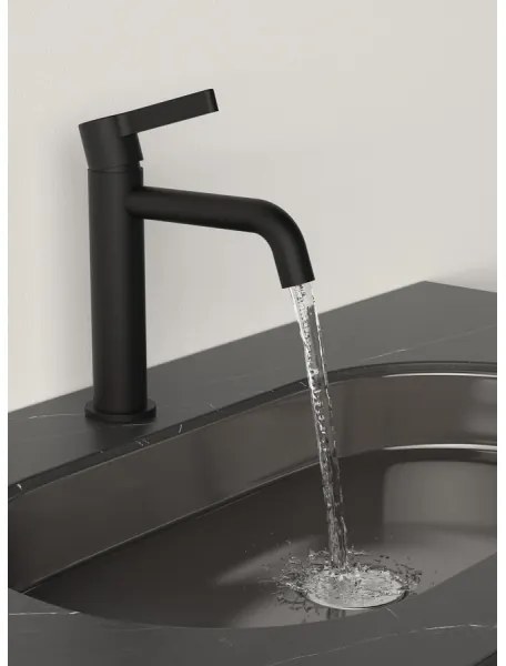 Sapho - Umývadlová batéria ICONIC 18,7 cm matná čierna