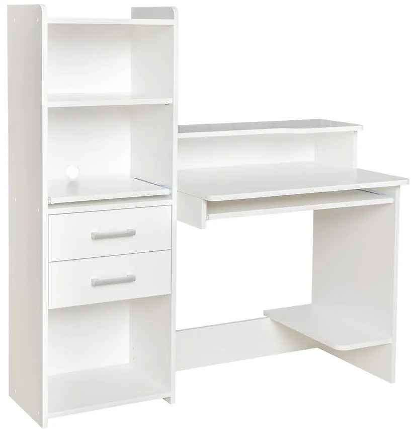 Písací stôl Adrian biely