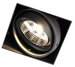Zápustený reflektor čierny GU10 AR70 bez rámu - Oneon