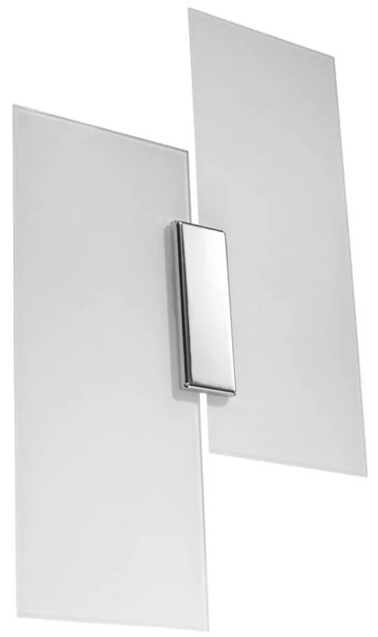 Sollux SL.0197 - Nástenné svietidlo FABIANO 2xE27/15W/230V biela/chróm