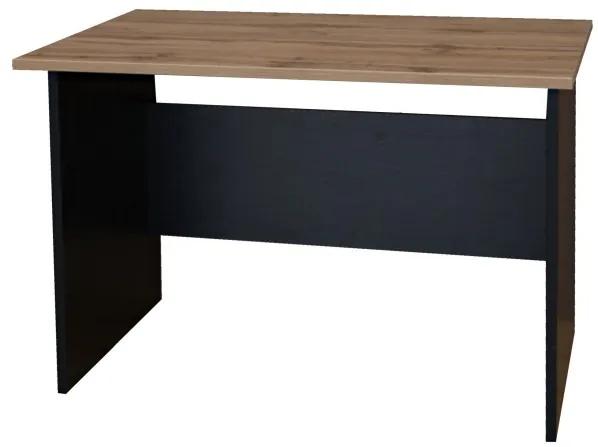 Sconto Písací stôl BÁRA SC 209 dub wotan/čierna