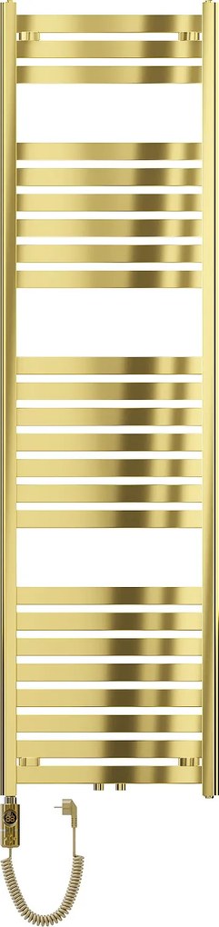 Mexen Uran, elektrické vykurovacie teleso 1800x500 mm + vykurovacia tyč 900 W, zlatá lesklá, W105-1800-500-2900-50