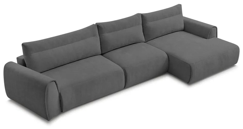 Sivá rohová pohovka Aden – Bobochic Paris