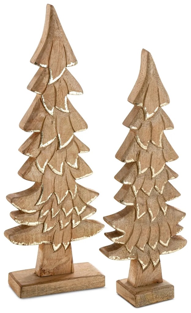 DEKORAČNÁ SOŠKA WOOD2 SADA 2KS 20X51 CM HNEDÁ