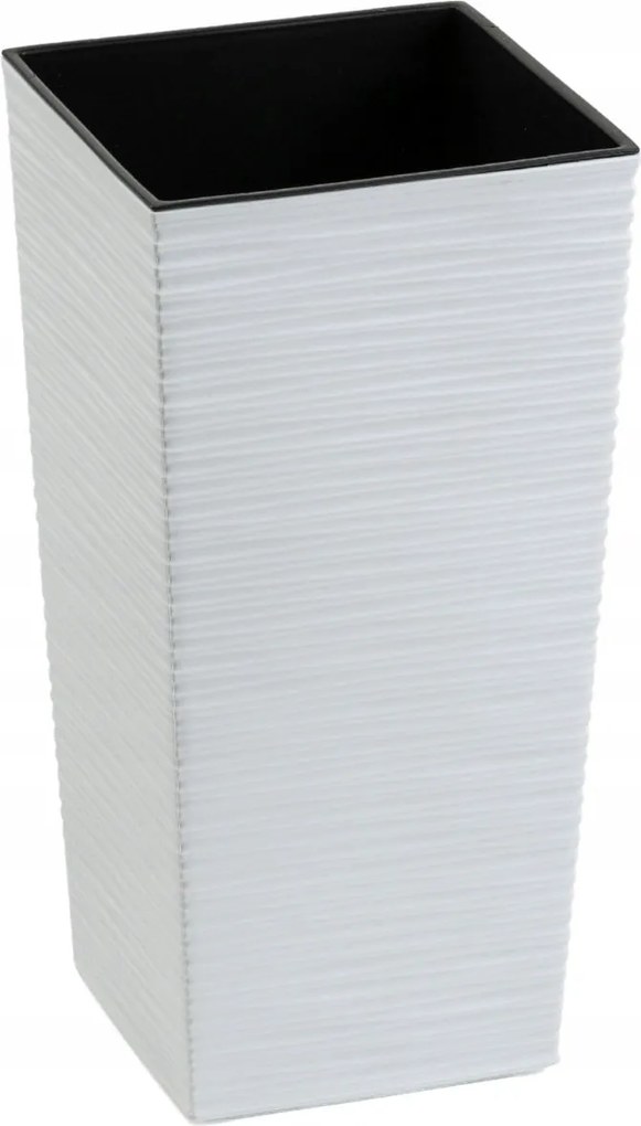 Sada 2 ks květináčů Porto Riflo 75x39,6/67,7x35 cm bílá