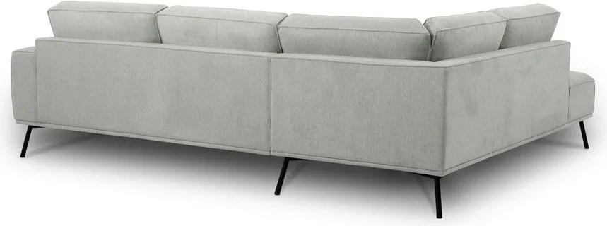 Svetlosivá ženilková rohová pohovka (ľavý roh/do L) Amsterdam – Scandic