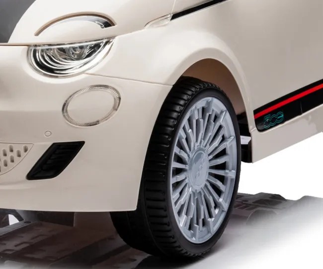 Elektrické autíčko Fiat 500e biele