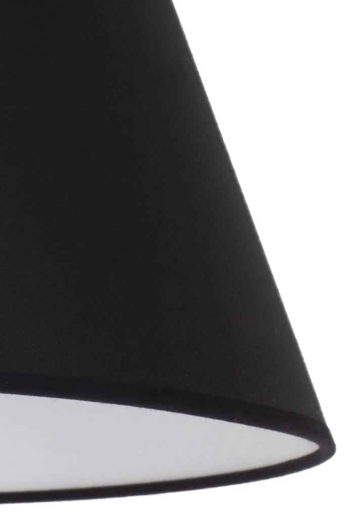 Tienidlo na lampu Sofia výška 21 cm, čierna/biela