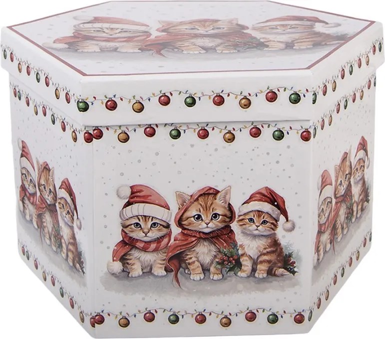 Christmas Bauble Set Of 14 8x8x8 Cm White Plastic - (14) 8*8*8 cm