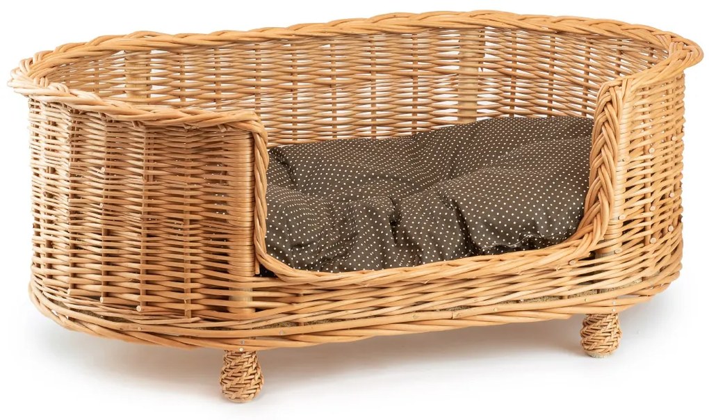 Pelech prútený na nôžkach s poduškou Theo VIII.š. 79 x hl. 51 x v. 12/31(cm)