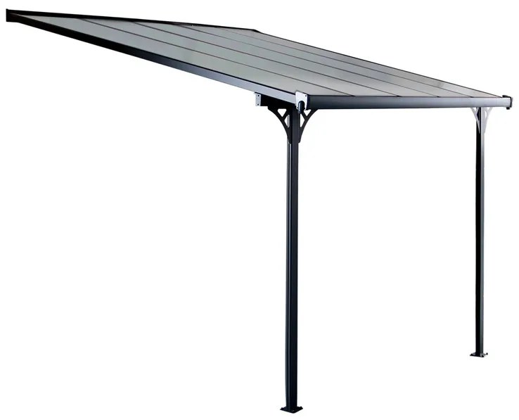 Rojaplast BRUCE D pergola - ŠEDÝ polykarbonát