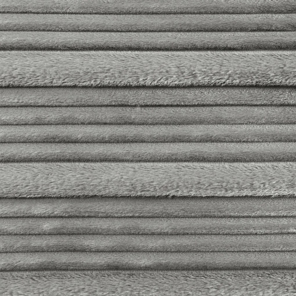 FLANELOVÁ DEKA NINA 200X220 CM SIVÁ