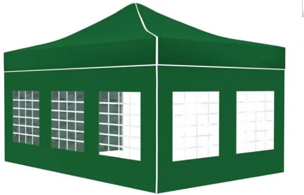 Nožnicový stan POLOPROFI PLUS 3x4,5 m zelený