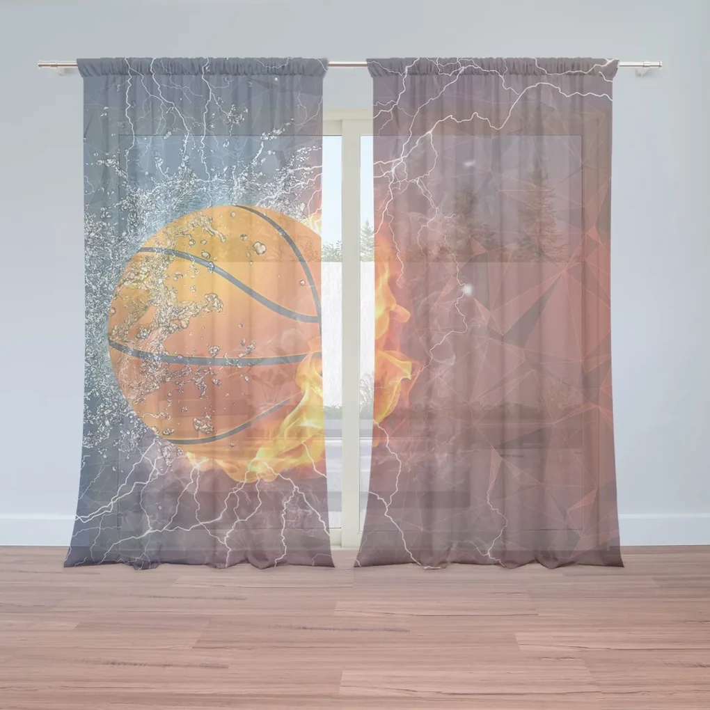 Sablio Záclony Basketbalová lopta: 2ks 150x250cm