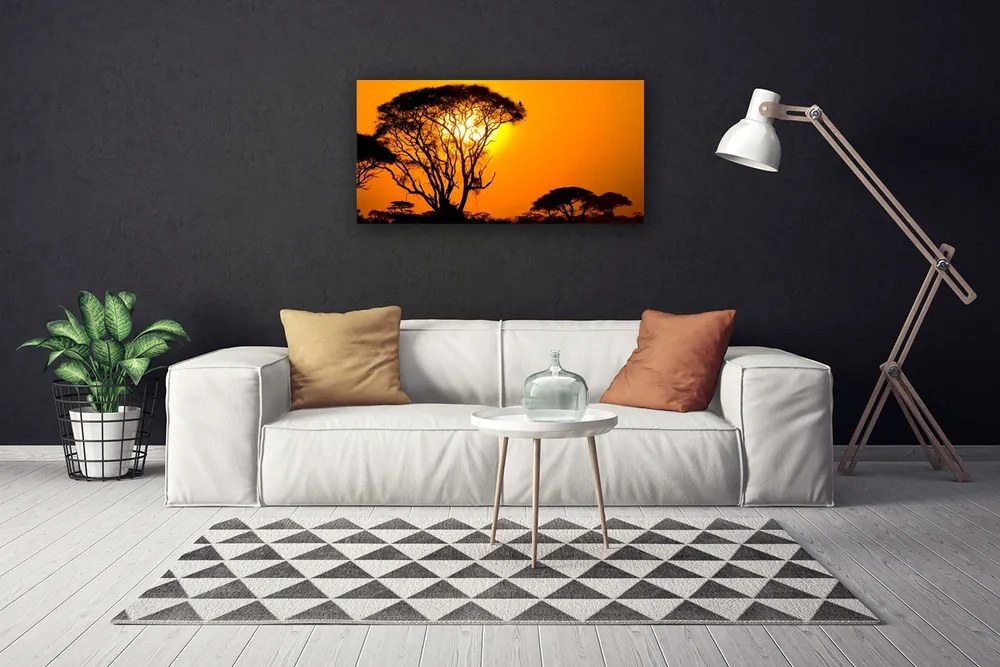 Obraz na plátne Strom slnko príroda 140x70 cm