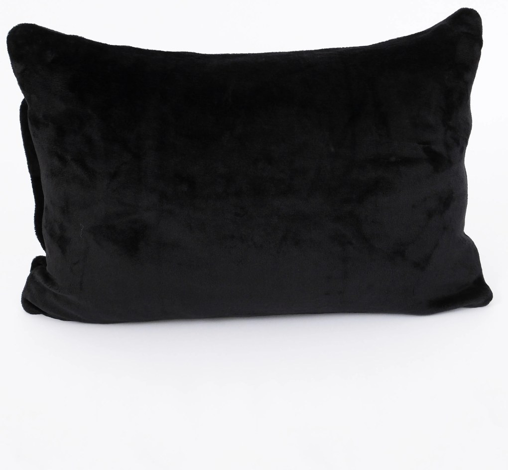Obliečka na vankúš mikroplyš Exclusive 70 × 90 cm - Laura čierna