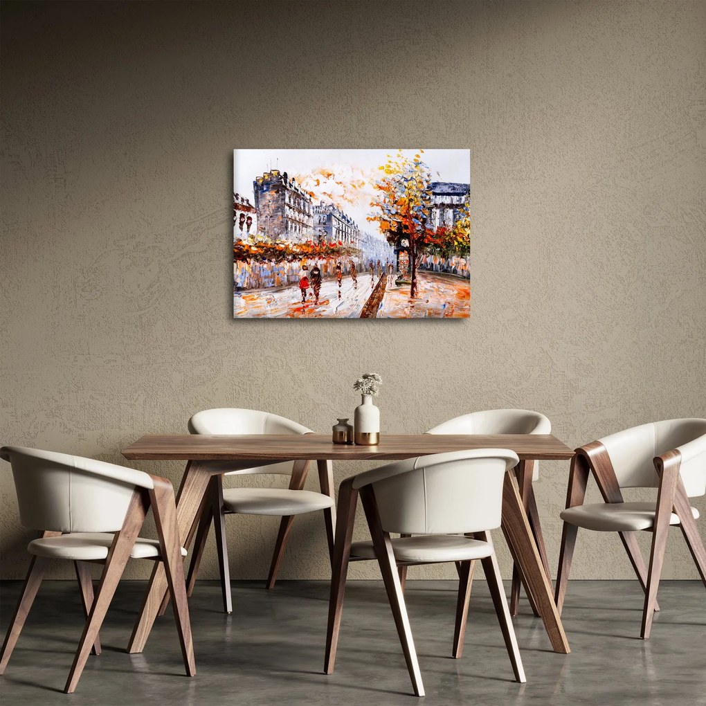Obraz - Život v meste (70x50 cm)