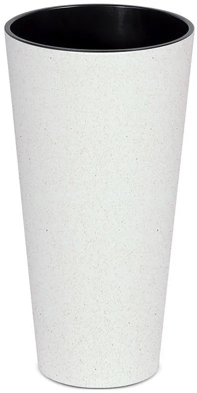 Prosperplast Kvetináč Tubus Slim biely, varianta 20 cm