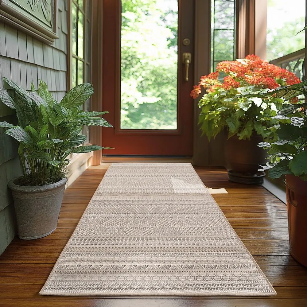 Béžový vnútorný a vonkajší behúň 80x250 cm Desert 1303 – Ayyildiz Carpets