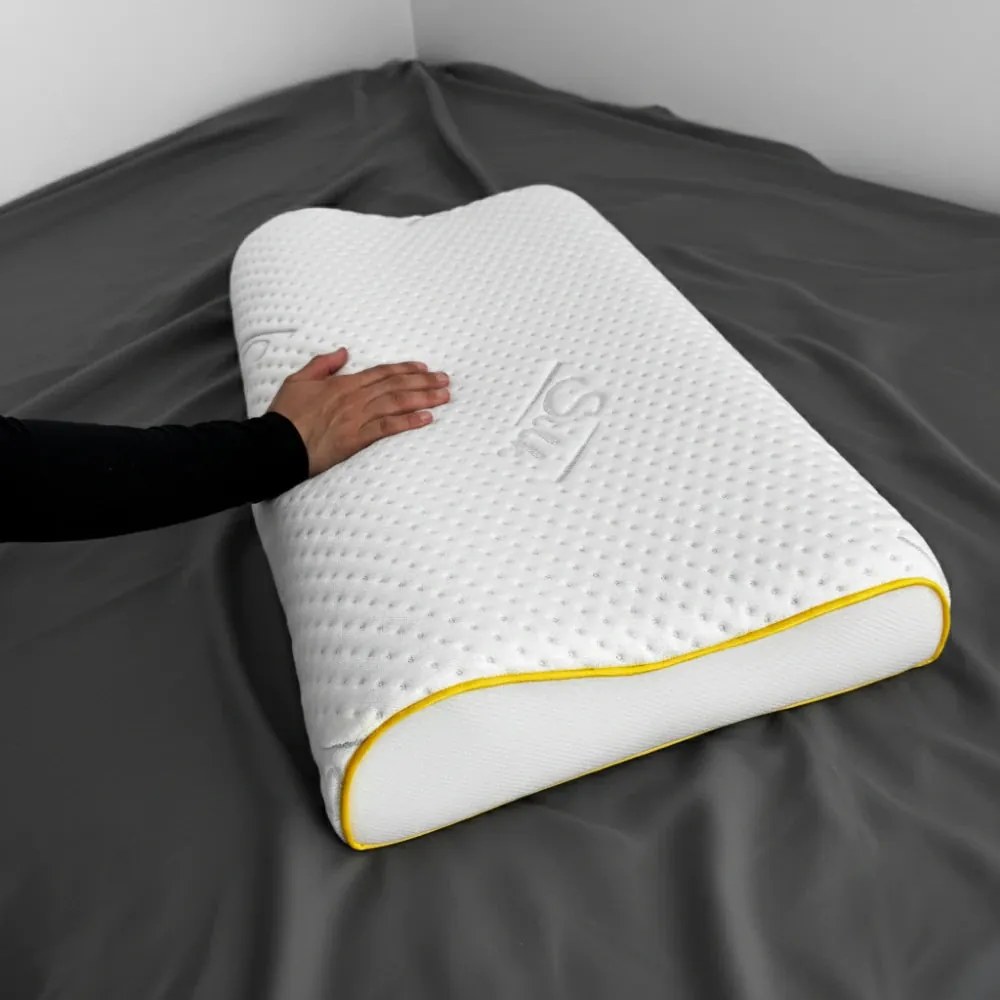 Anatomický vankúš z pamäťovej peny Azonelo - poťah s hodvábom