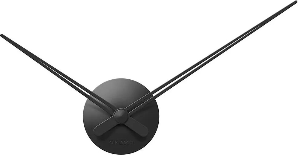 Nástenné hodiny LBT mini Sharp čierne ∅ 44 cm