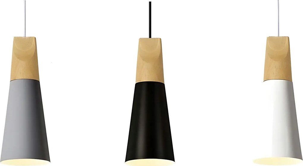 Toolight Toolight, stropné svietidlo SCANDI B APP058-1CP, biela-hnedá, OSW-00151