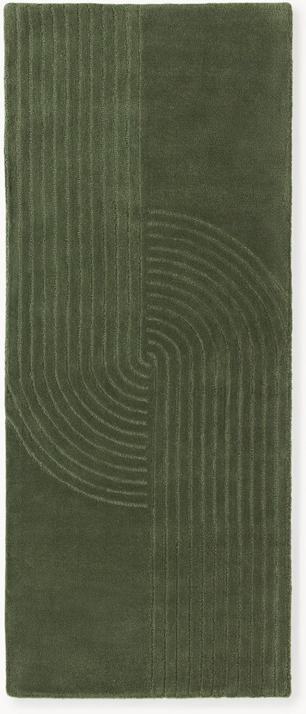 Ručne tuftovaný vlnený behúň Mason