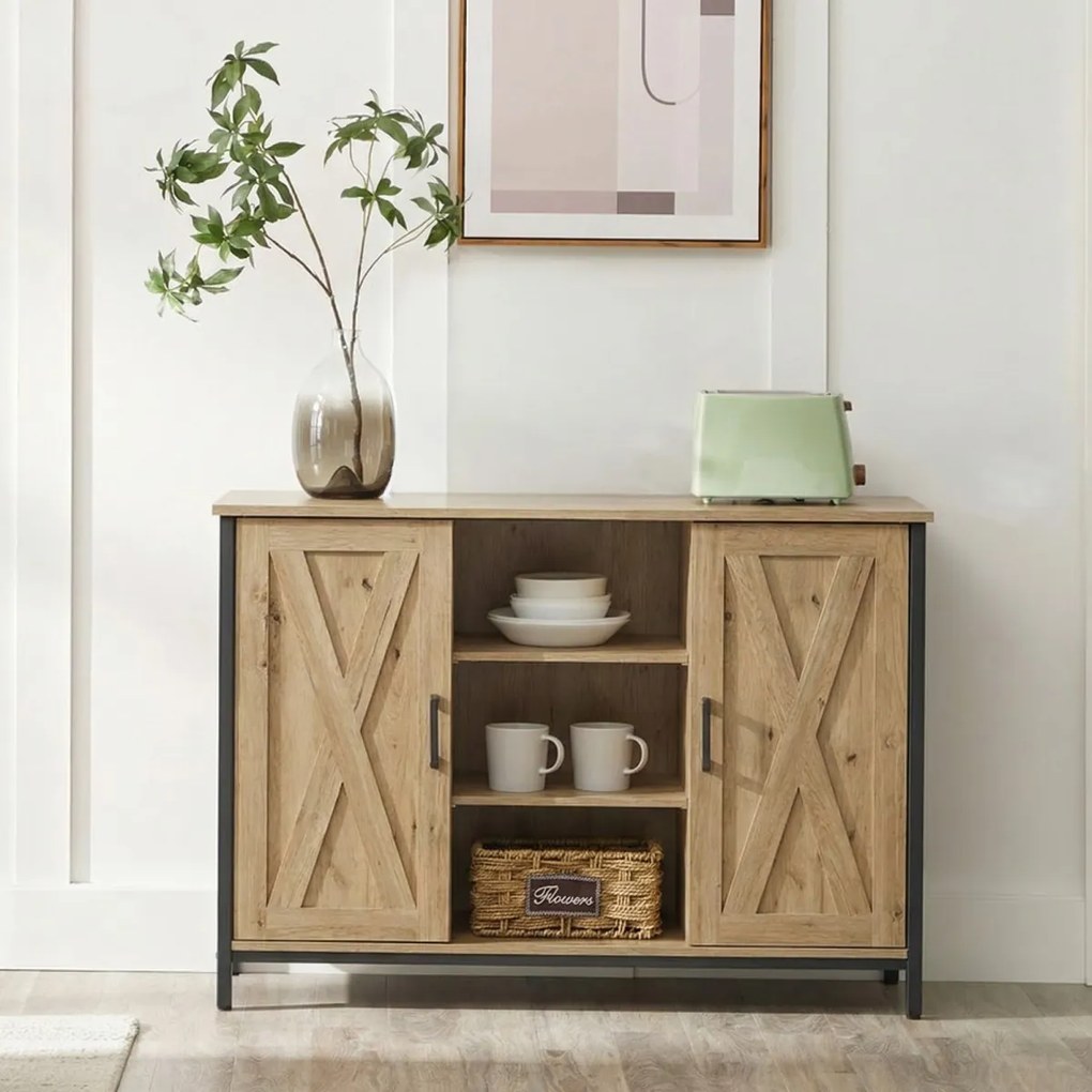 Komoda TAYLOR ARTISAN s otvorenými policami, 100x70cm