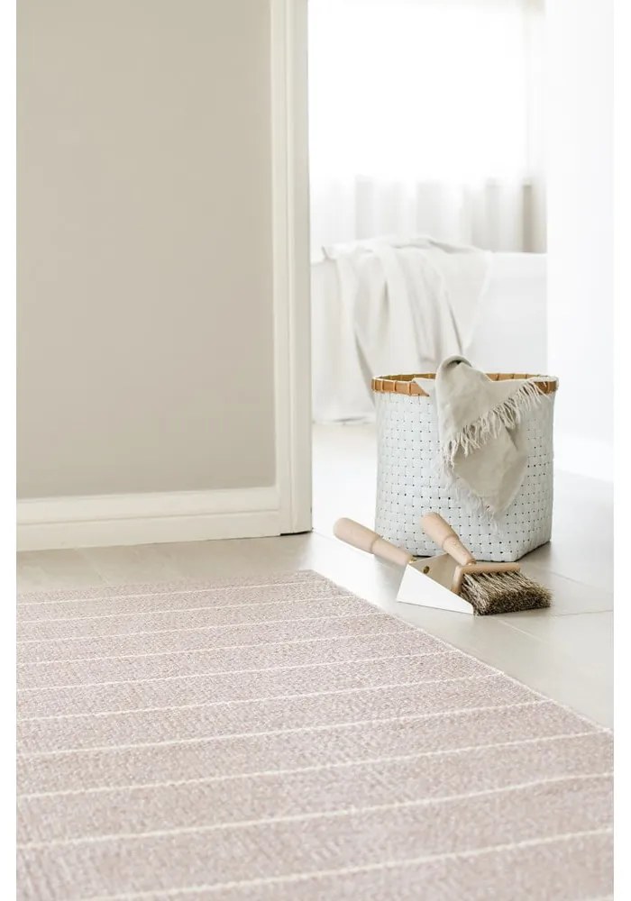 Svetloružový vnútorný a vonkajší koberec 70x90 cm Carl Pale Rose – Pappelina