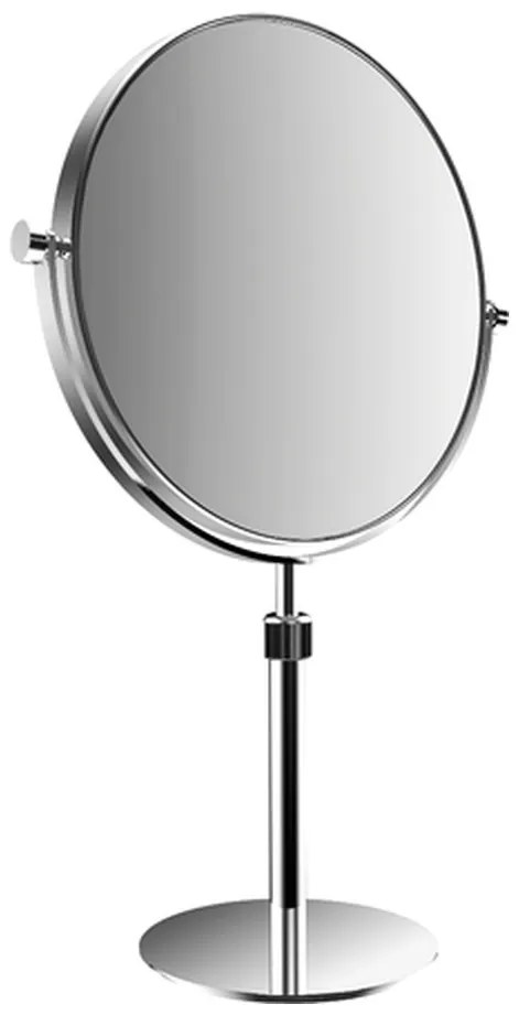 Emco Cosmetic mirrors Pure - Stojace okrúhle holiace a kozmetické zrkadlo, Ø 229 mm, 3 násobné zväčšovanie, chróm 109400120