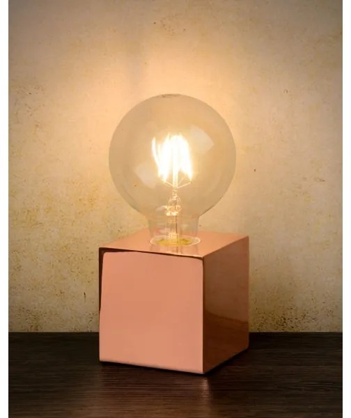Lucide 20500/05/17 - LED stolná lampa CUBICO 1xE27/5W/230V meď