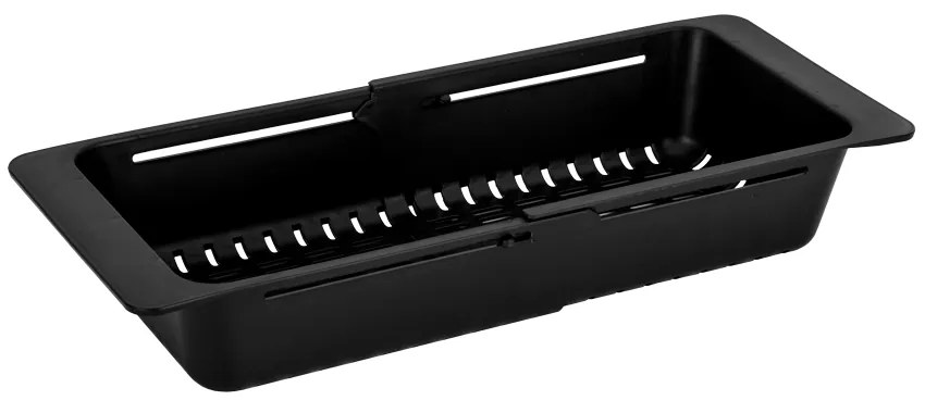 Gamma Gamma, teleskopický košík do drezu, čierna matná, GMA-KOP-BK