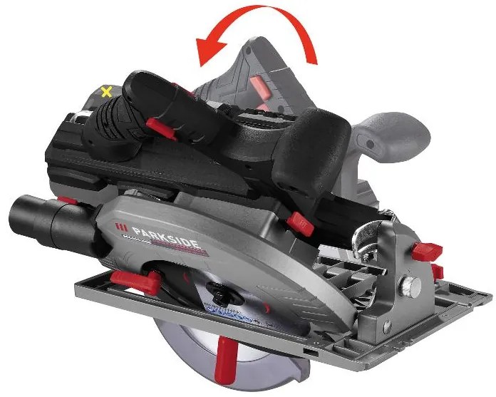 Parkside Performance®  Aku ručná kotúčová píla Pphksa 40- Li A1 + Smart akumulátor 20 V/4 Ah + Dvojitá nabíjačka na akumulátor 20 V/4,5 A  (800010735)