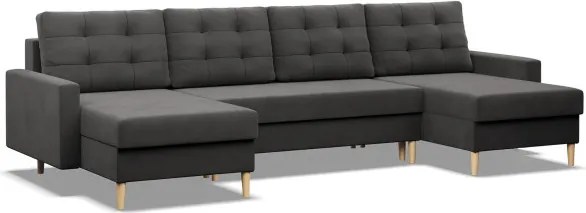 Sedacia súprava BLANK Comfort v tvare U sivá