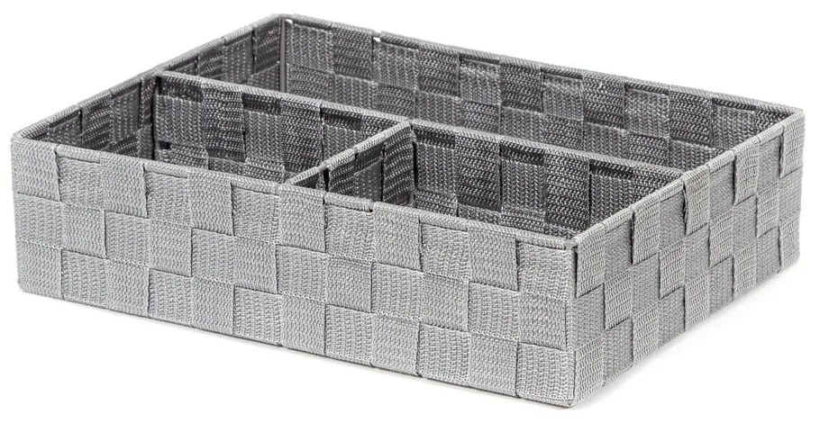 Sivý kúpeľňový organizér Compactor Stan, 32 x 25 cm