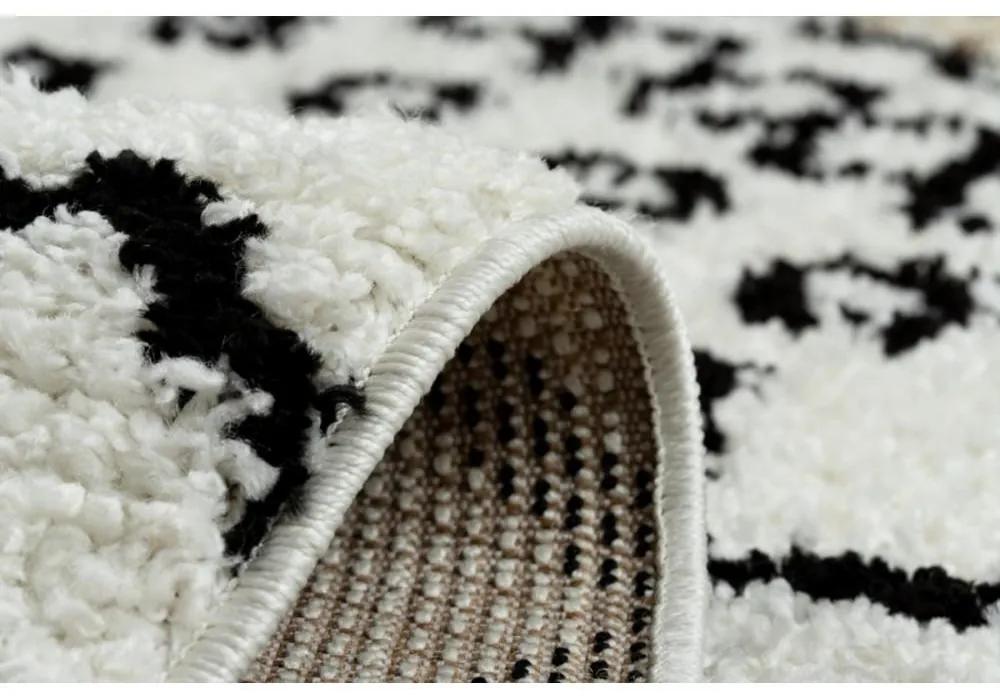 Kusový koberec Shaggy Safi smetanovo biely 240x330cm