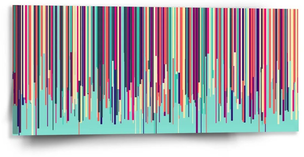 Sablio Obraz Stekajúca farba - 110x50 cm