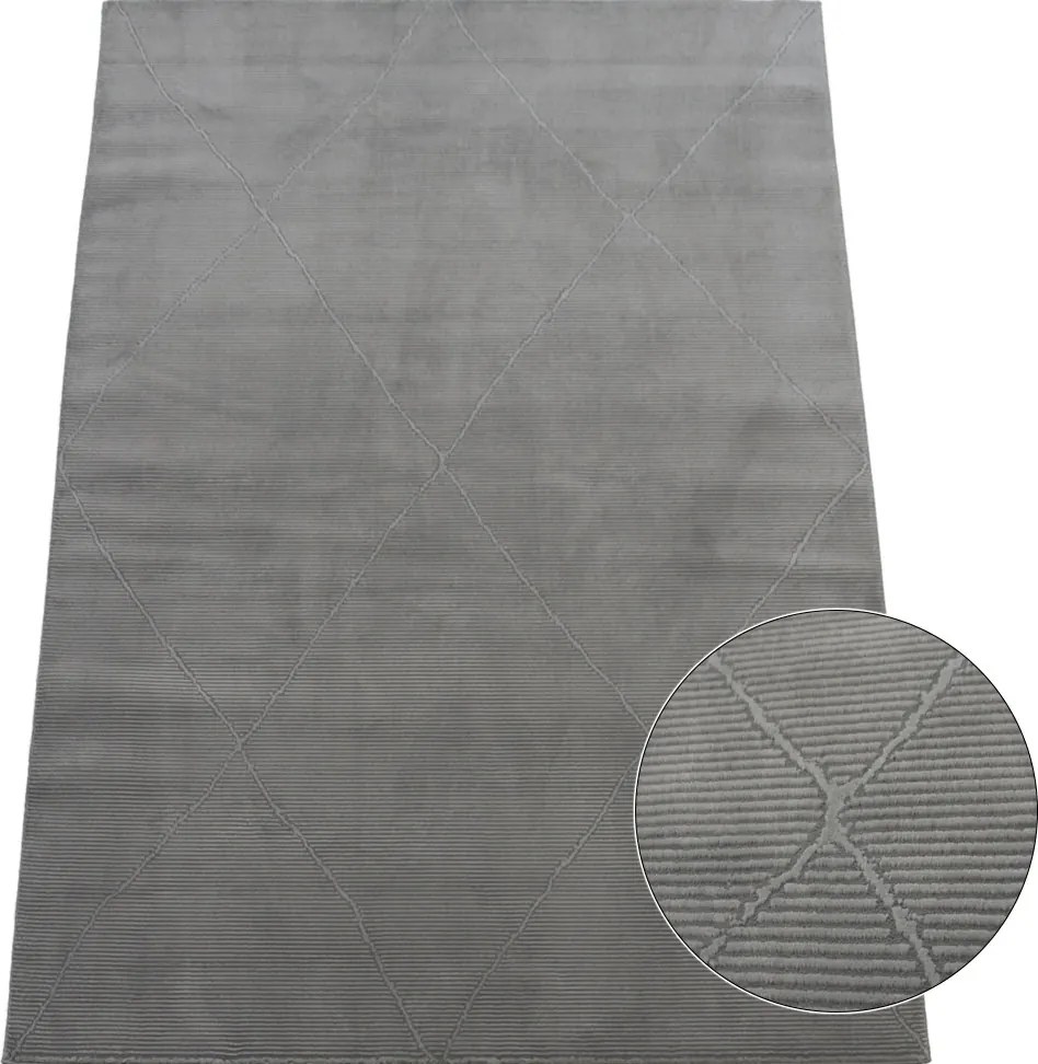 BE Koberec Zurich 1903 GREY – sivý obdĺžnikový Rozmer: 120x170 cm