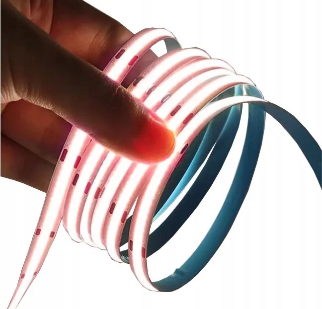 ecoPLANET Homogénny Neon COB LED pásik 12V 50m ČERVENÝ