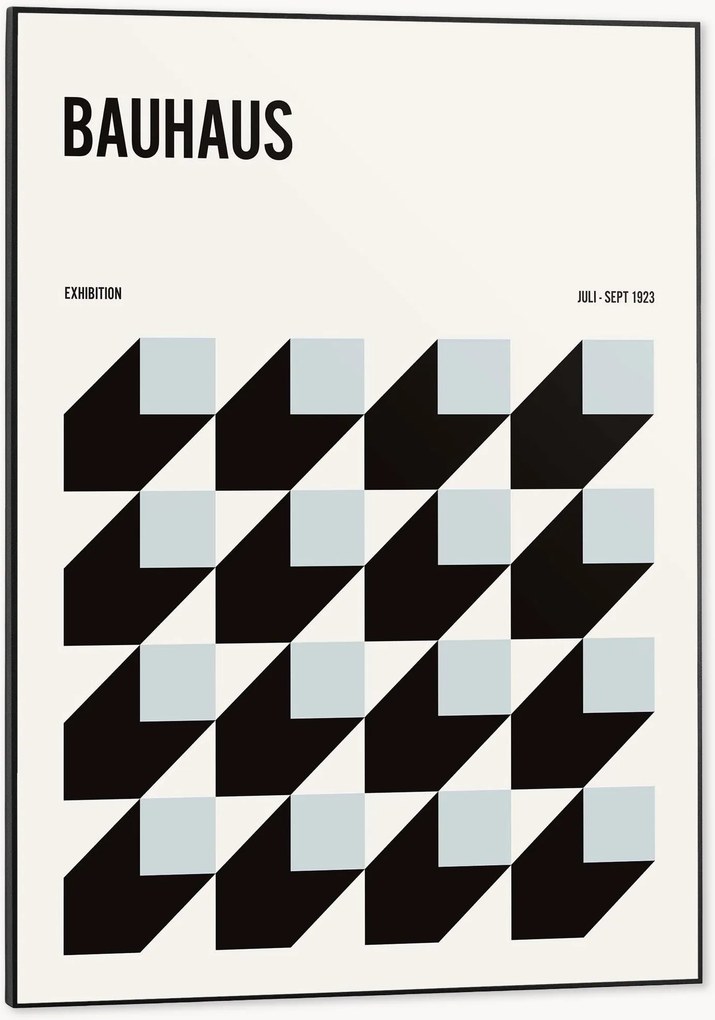 Nástenná dekorácia v ráme Bauhaus