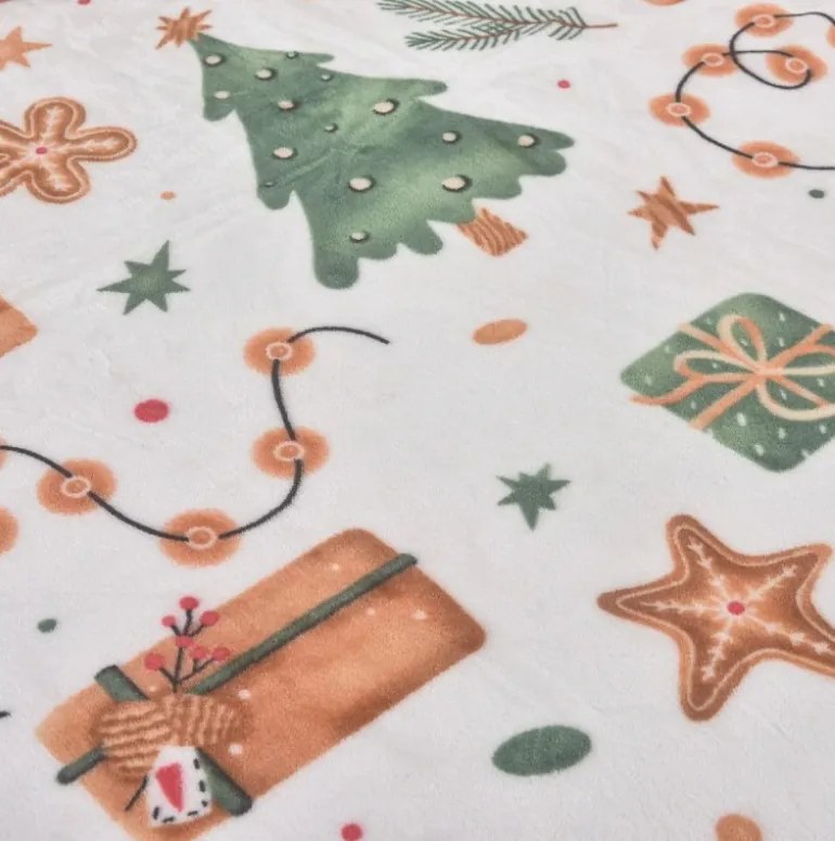 Mikroplyšové obliečky vianočné Christmas 200x140cm+90x70cm TiaHome