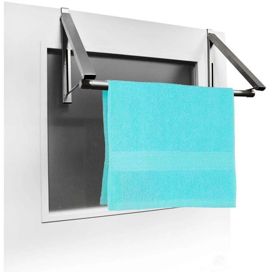 Orion Nastaviteľný, závesný, skladací vešiak na dvere s tyčou, 44 - 60 cm