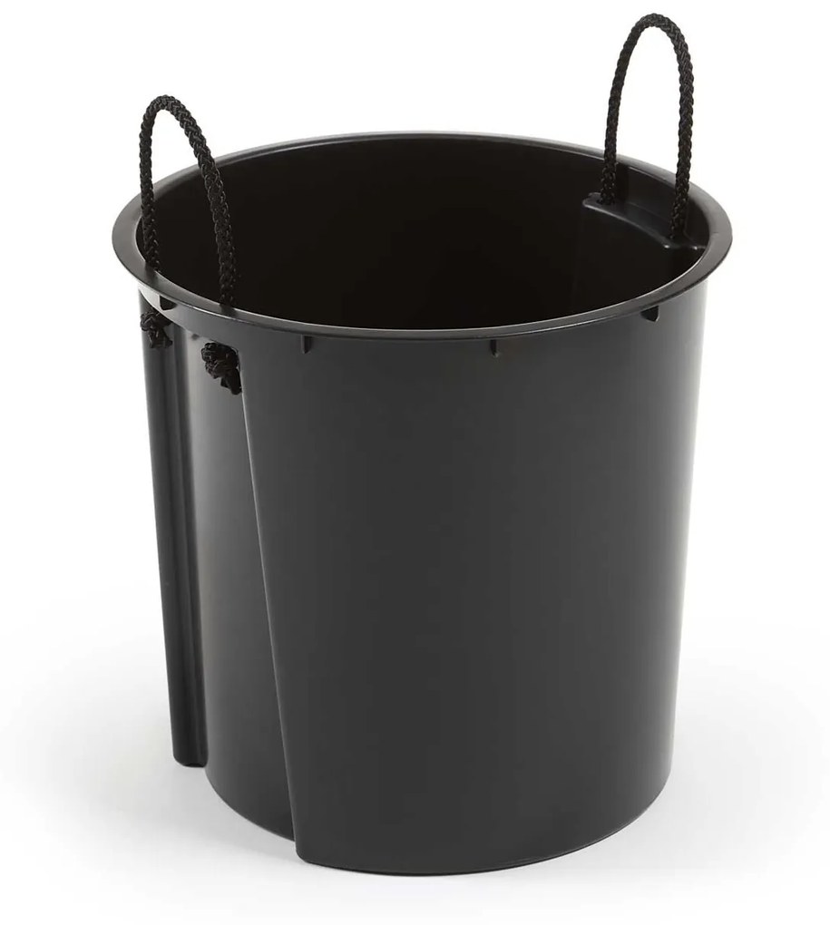 PLASTOVÝ KVETINÁČ URBANIKA 57X30 CM IMITÁCIA BETÓNU ČIERNA